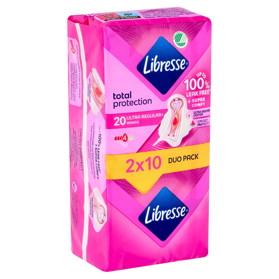 Libresse Ultra Regular+ szárnyas egészségügyi betét 2 x 10 db  1. kép