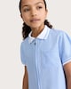image 3 of F&F School Girls 2-Pack Generous Fit Gingham Short Sleeved Dresses in Blue