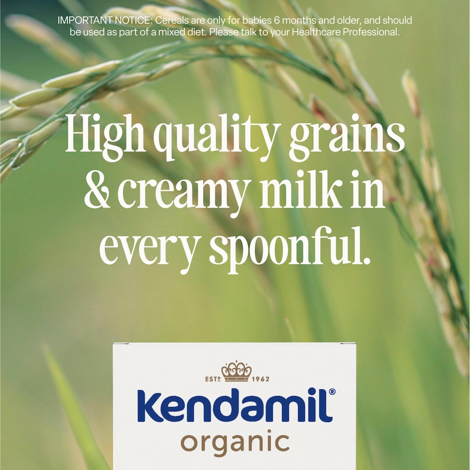 image 1 of Kendamil Organic Smooth Baby Rice 4-6 Months 120G