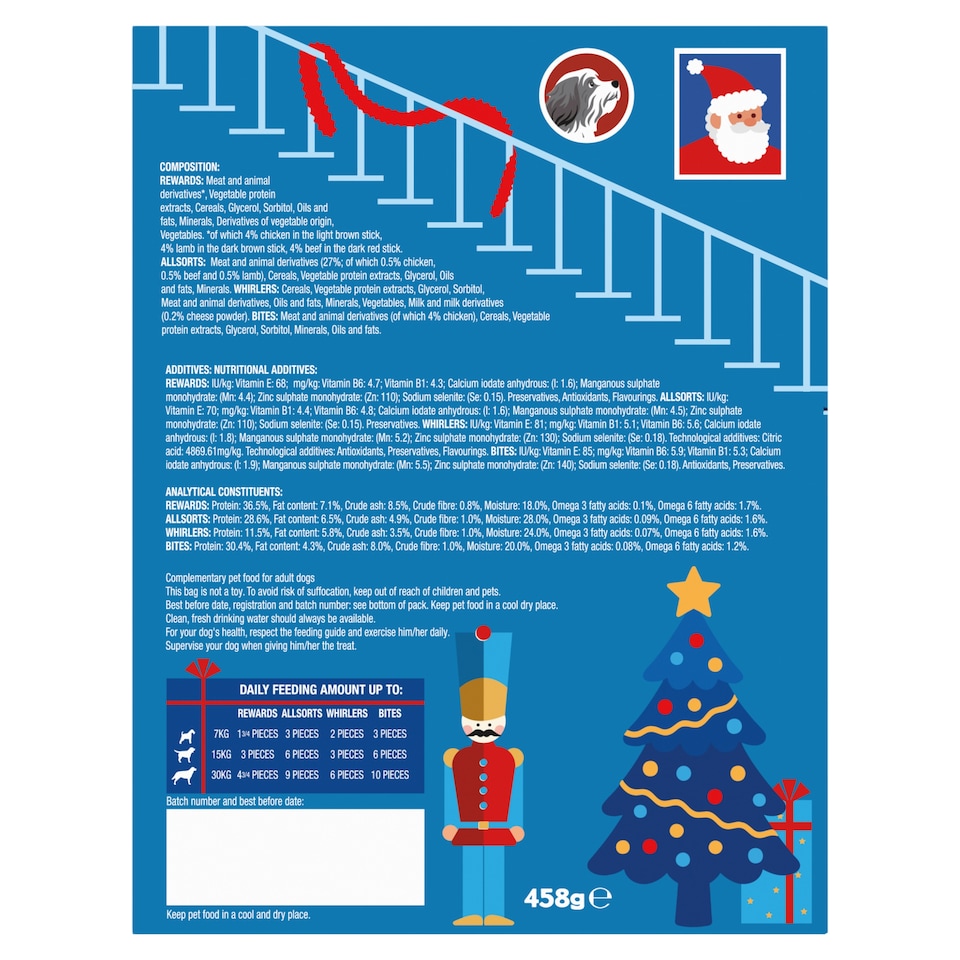 image 1 of Bakers Christmas Dog Treats Selection Box 458g