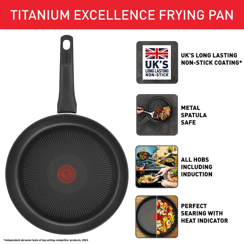 image 1 of Tefal Titanium Excellence Aluminium 24Cm Frying Pan
