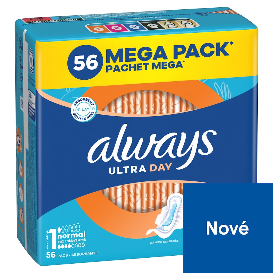 image 1 of Always Ultra Day Sanitary Towels Normal (Size 1) Wings x 56 Pads