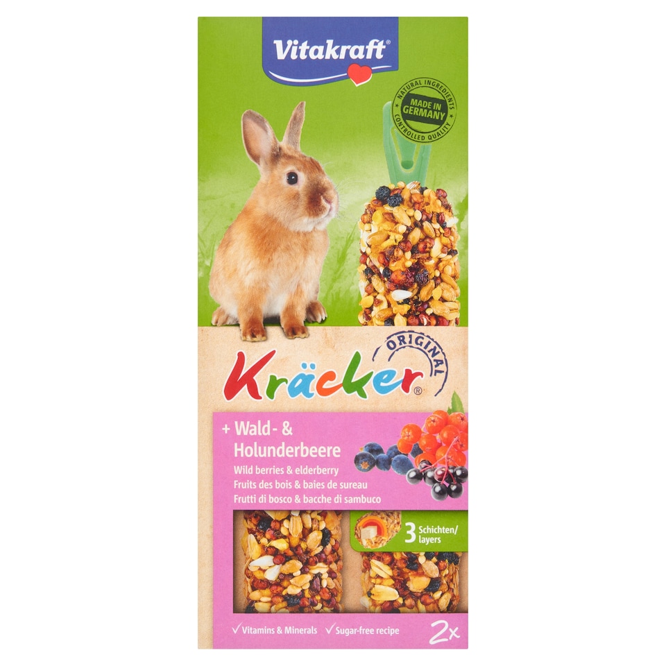 Vitakraft Kracker Wild Berry & Elderberry Rabbit x2 112g