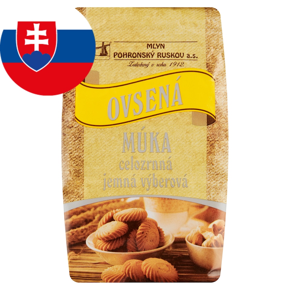 Mlyn Pohronský Ruskov Wholemeal Oats Flour Fine Selection 800 g