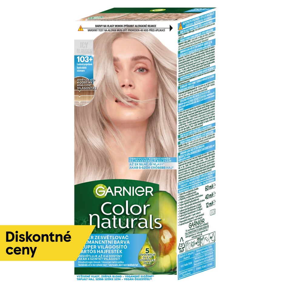 obrázok 1 z Garnier Color Naturals permanentná farba na vlasy 103+ ľadovo popolavá