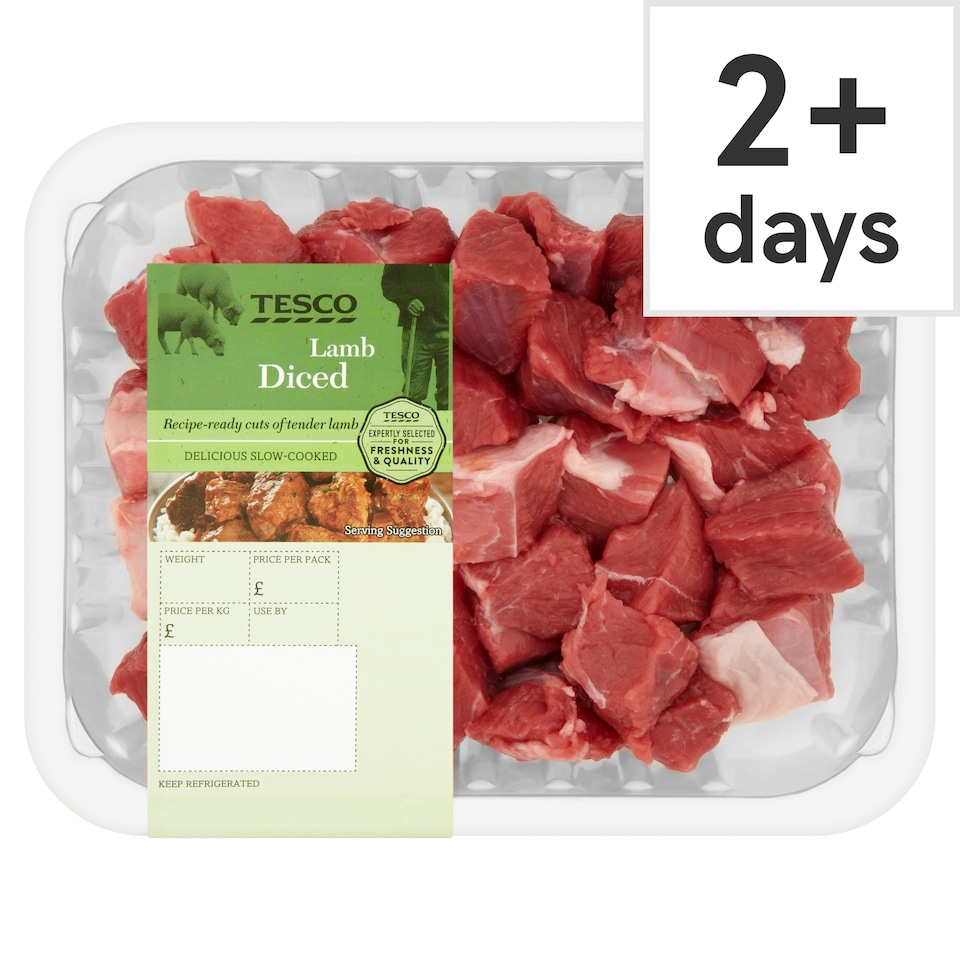 image 1 of Tesco Lamb Diced Leg Welsh 300G