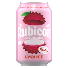 Rubicon Sparkling Lychee Juice Drink 330Ml Can