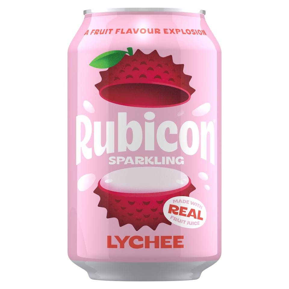 Rubicon Sparkling Lychee Juice Drink 330Ml Can