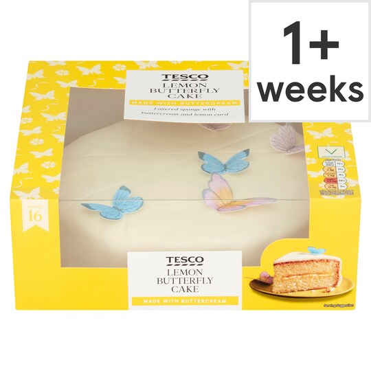 Tesco Lemon Butterfly Cake Tesco Groceries