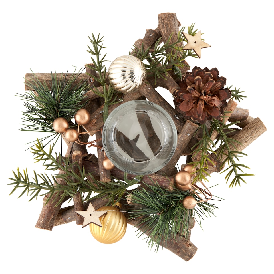 Karácsonyi gyertya tartó