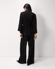 image 3 of F&F Textured Wide Leg Trousers in Black