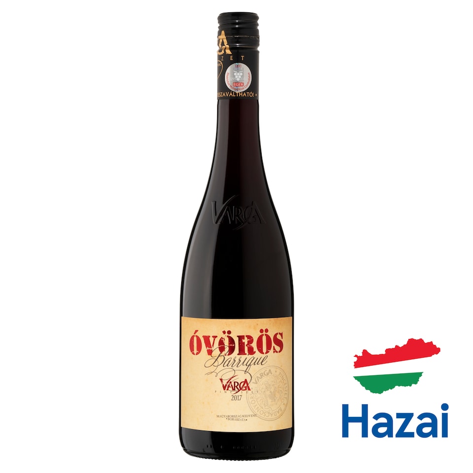 Varga Óvörös Barrique száraz vörösbor 0,75 l