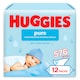 image 4 of Huggies Pure 0% Plastic Baby Wipes 12x48 576 Wipes