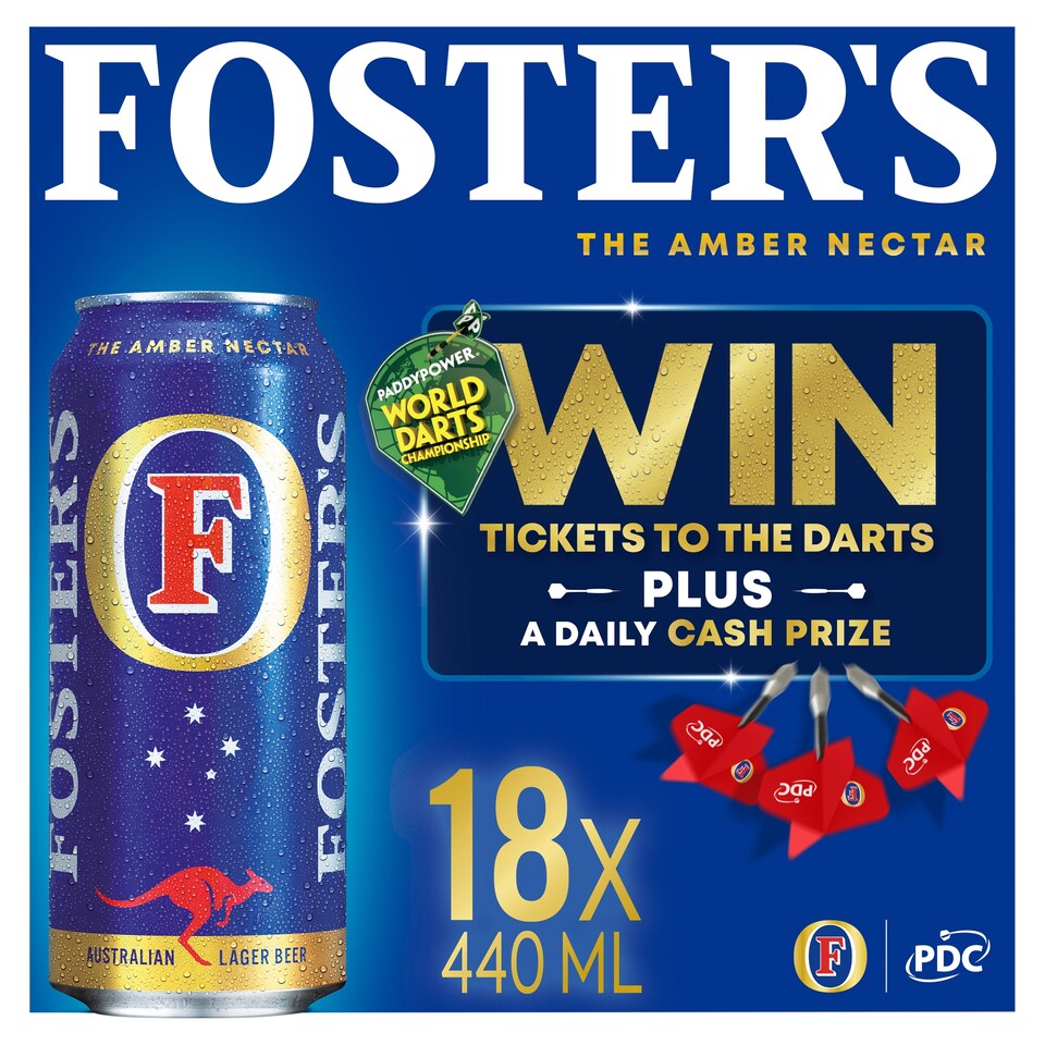 image 1 of Foster's Lager Beer Can 18x440ml