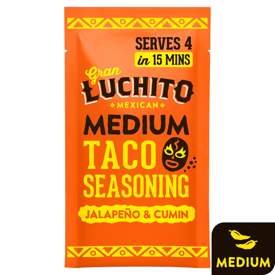 Gran Luchito Jalapeno & Cumin Medium Taco Seasoning 28g