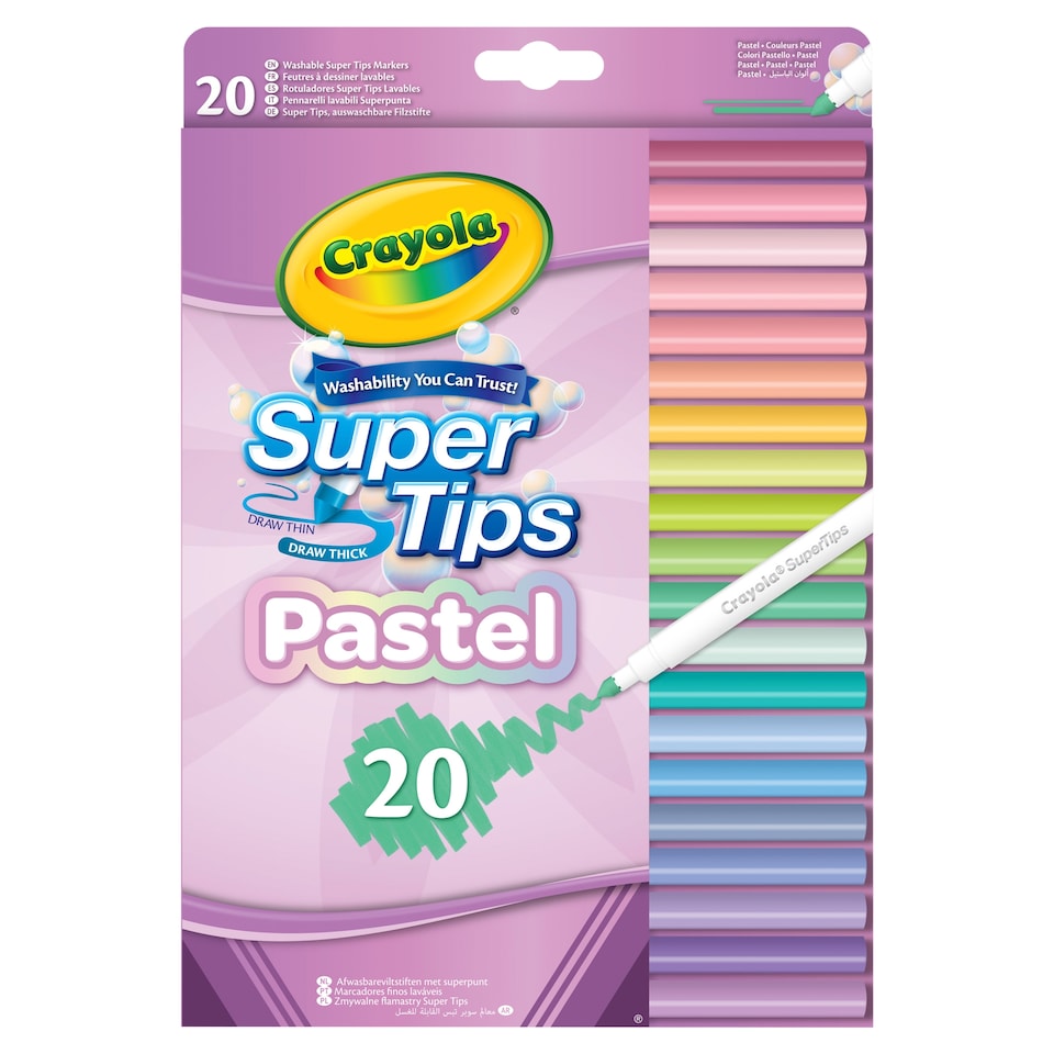 Crayola Pastel Supertips 20 Pack