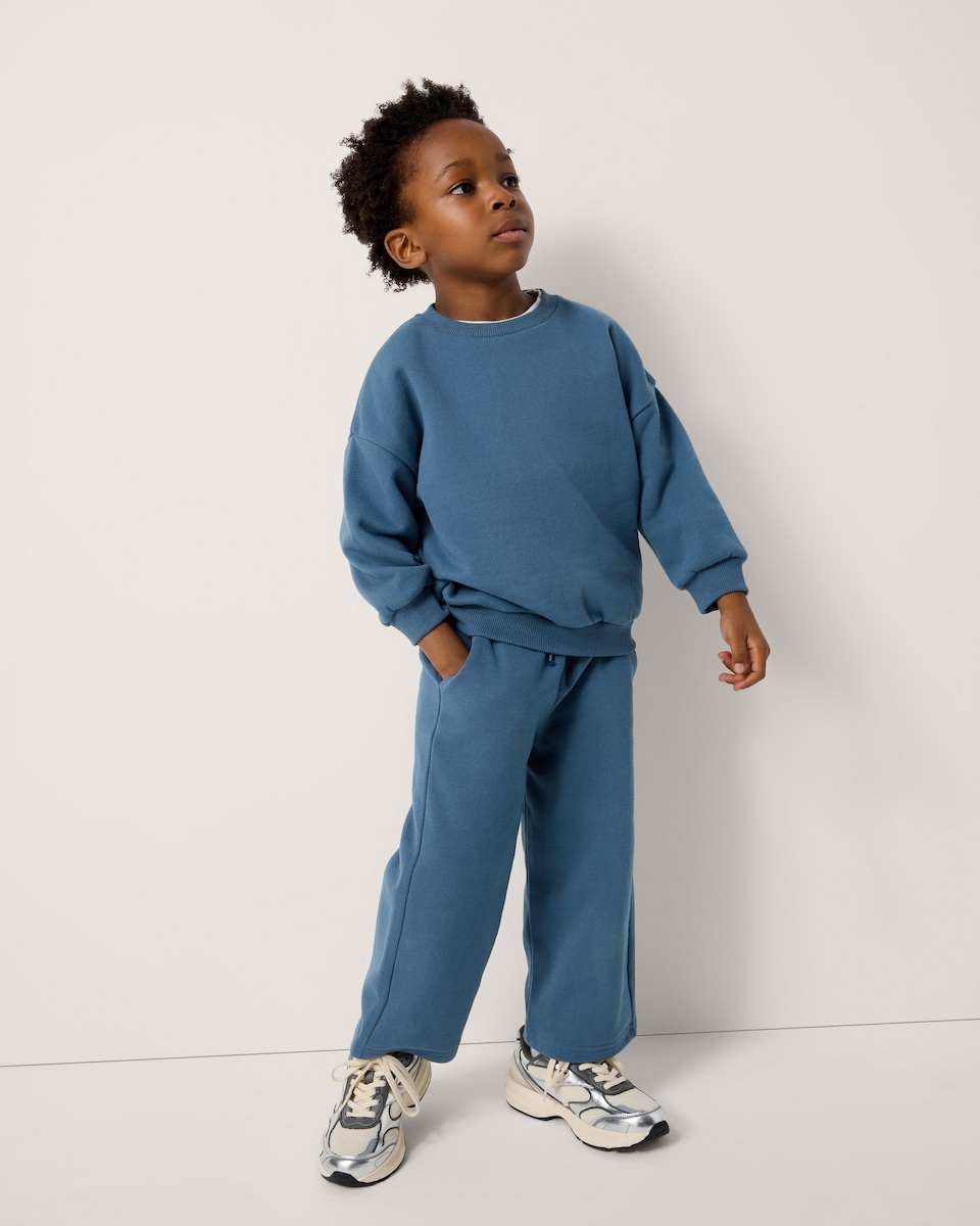 image 1 of F&F Boys Cool Dude Sweatshirt and Joggers Set in Blue