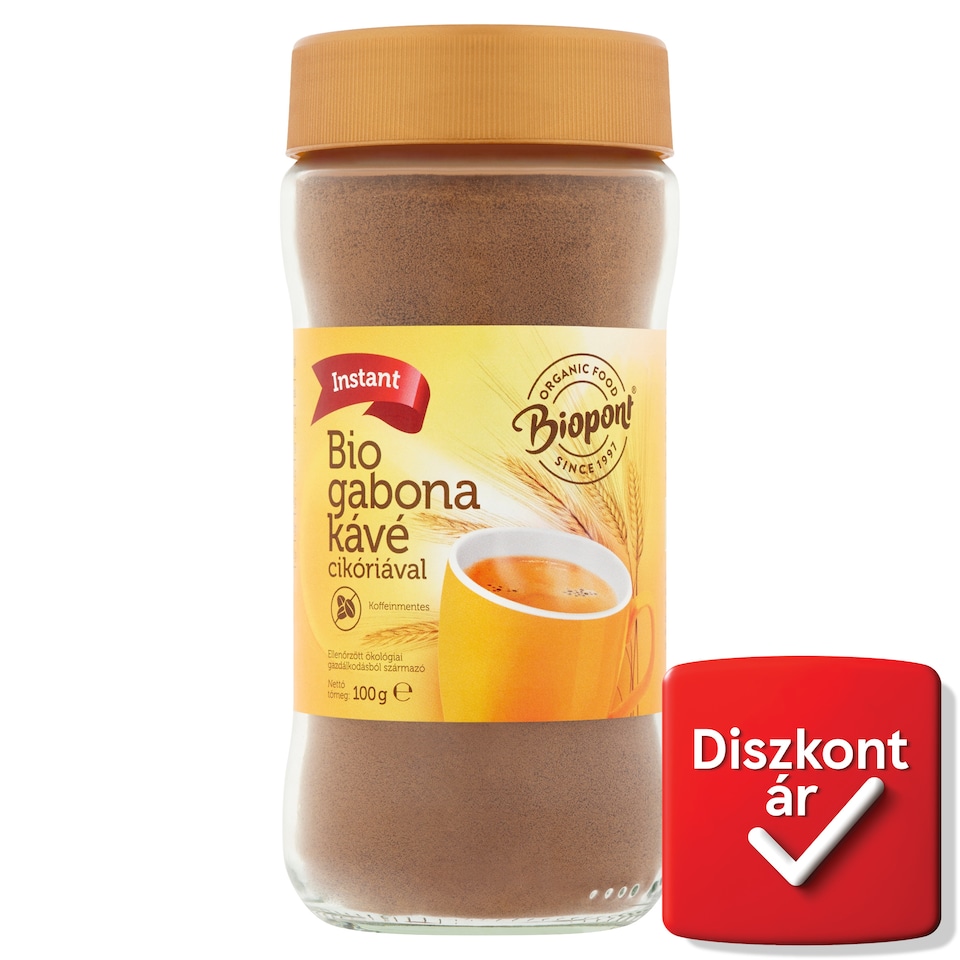image 1 of Biopont Organic Caffeine-Free Grain Coffee with Chicory 100 g