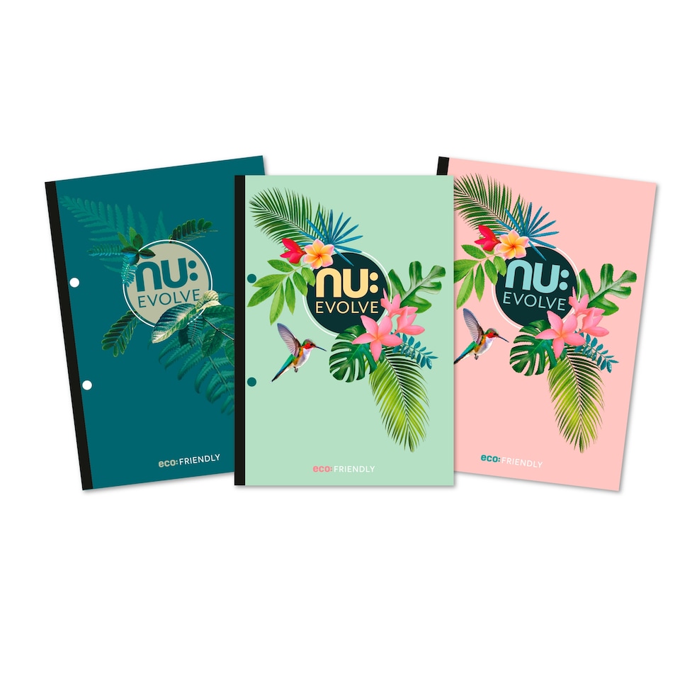 Nu Evolve Tropical A4 Refill Pad - Assorted