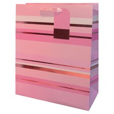 Tesco Rose Gold Stripe Extra Large Bag