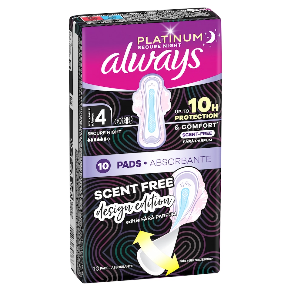 Always Platinum Szárnyas Betét, Méret: Secure Night (4-es méret), 10 db  1. kép