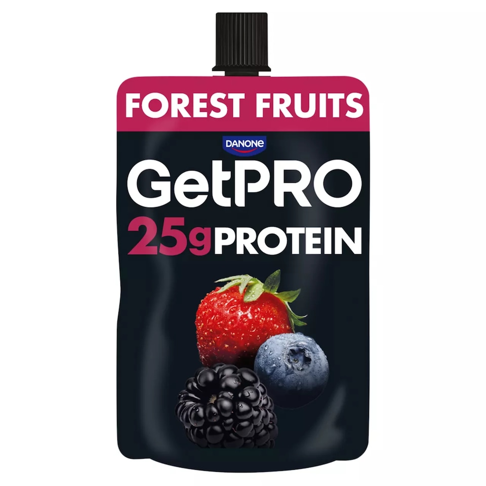 GetPRO 25g Protein Yoghurt Pouch - Forest Fruits 200g