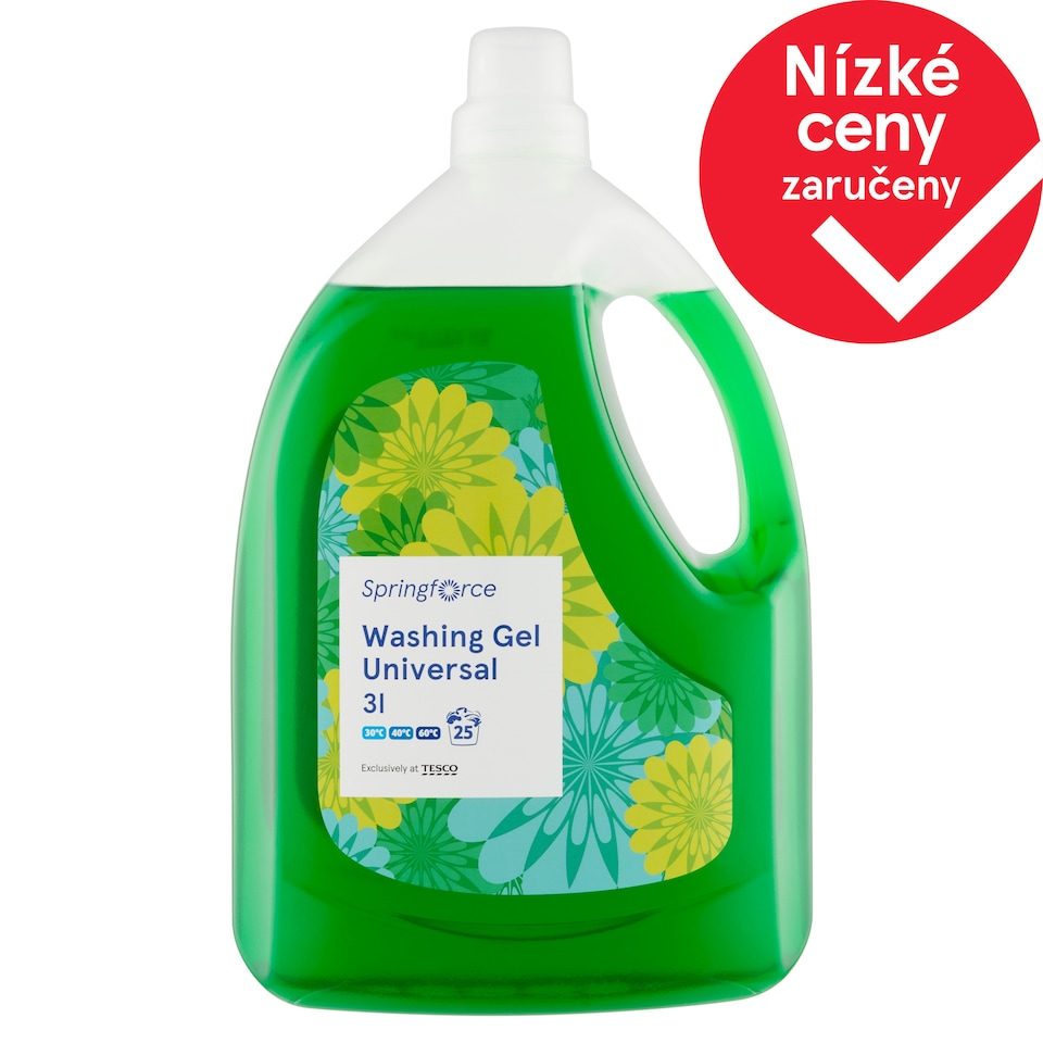 Springforce Univerzální gel na praní prádla 25 praní 3l