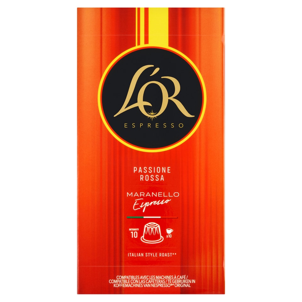Obrázek 1 pro produkt L'OR Espresso Maranello pražená mletá káva v kapslích 10 ks 52g