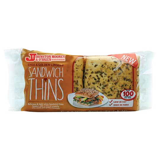 Jmob Chia And Sesame Seed Thins 140G Tesco Groceries