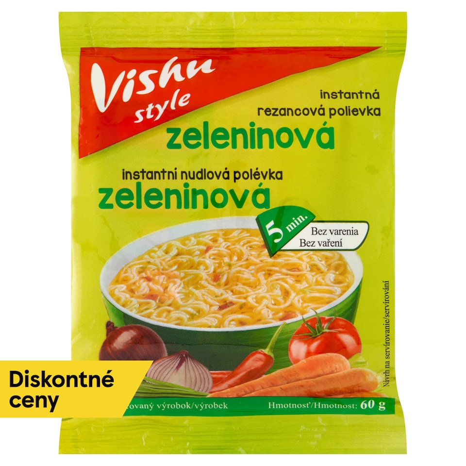 obrázok 1 z Vishu Style Instantná rezancová polievka zeleninová 60 g