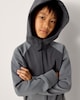 image 3 of F&F Active Boys TECHSPORT Cotton Rich Hoodie in Grey