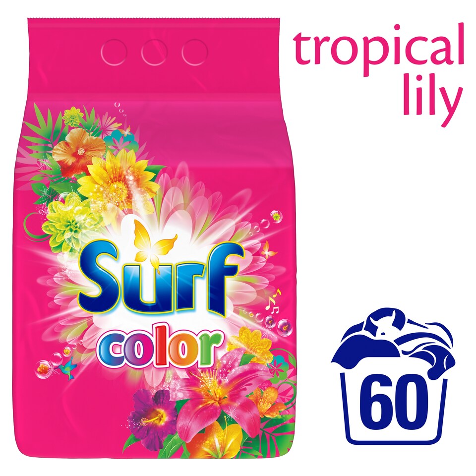 image 1 of Surf Color Tropical Washing Powder for Colored Laundry 60 Washes