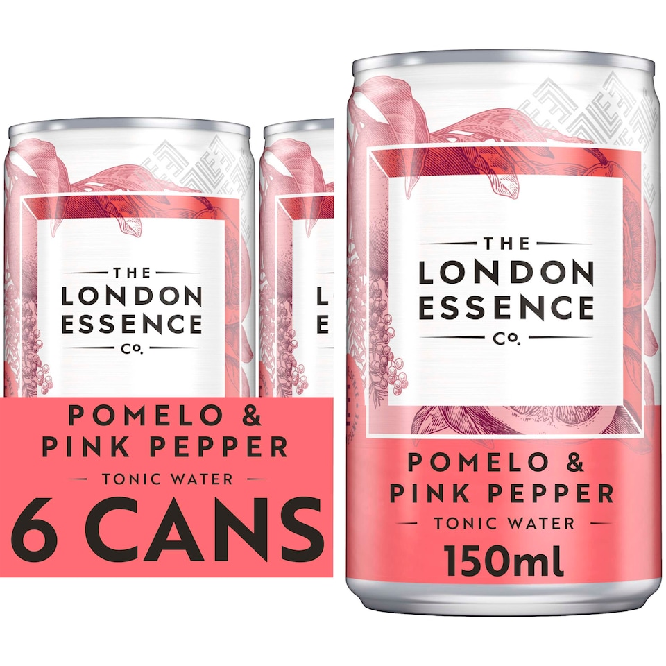 London Essence Pomelo & Pink Pepper Tonic Water Cans 6x150ml