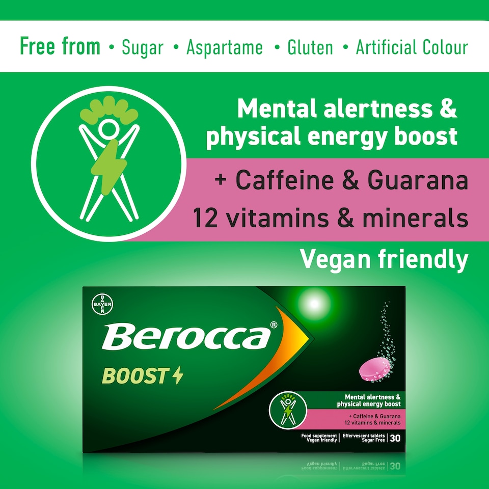 image 1 of Berocca Boost Effervescent Vit Energy Tblts 30S