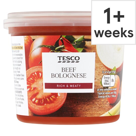 Tesco Beef Bolognese Sauce 350G Tesco Groceries