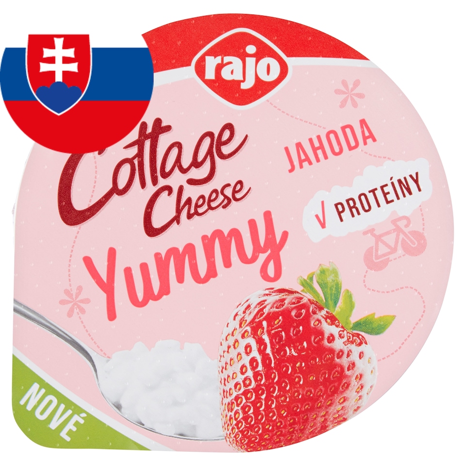image 1 of Rajo Cottage Cheese Yummy Strawberry 180 g