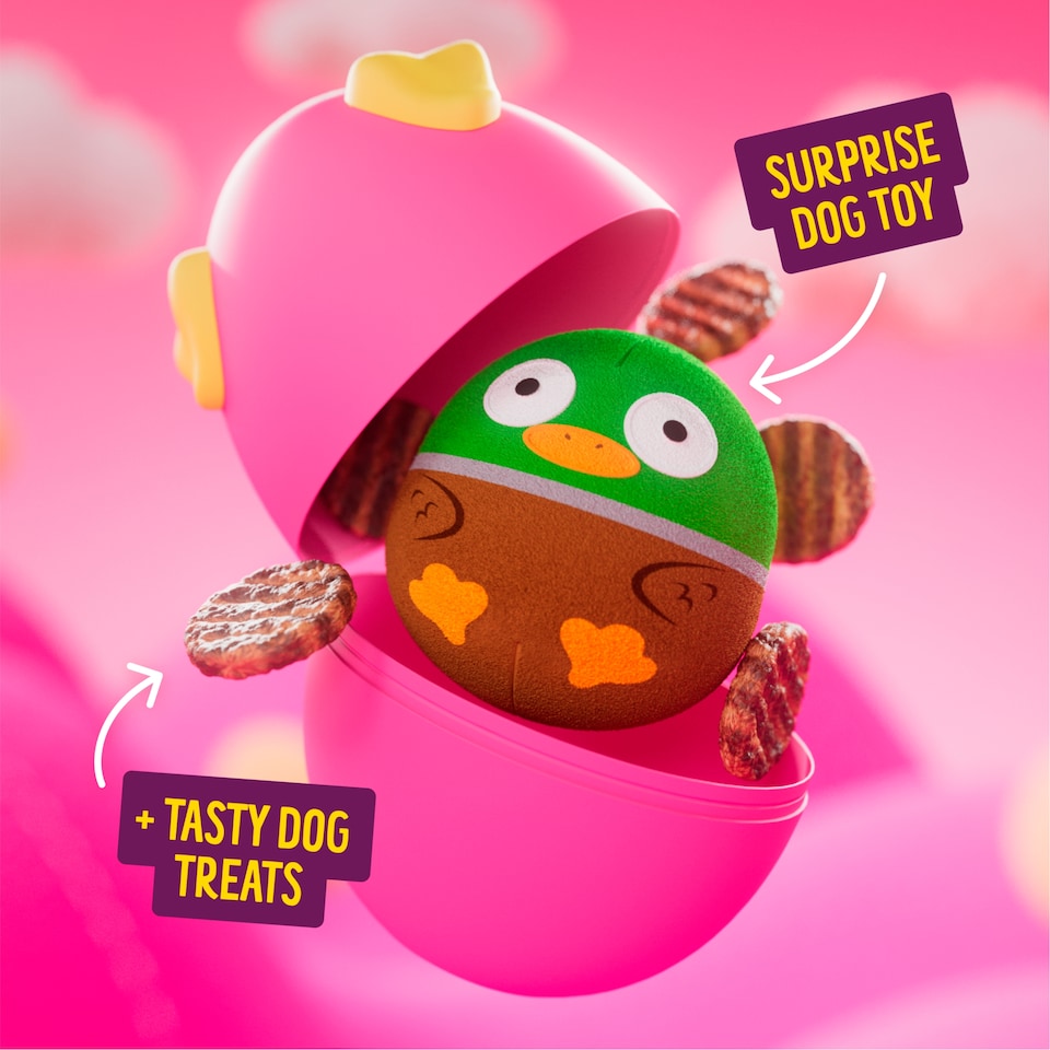 image 1 of BONKERS Dog Treats BBQ Patties & Toys Chicken 75 G