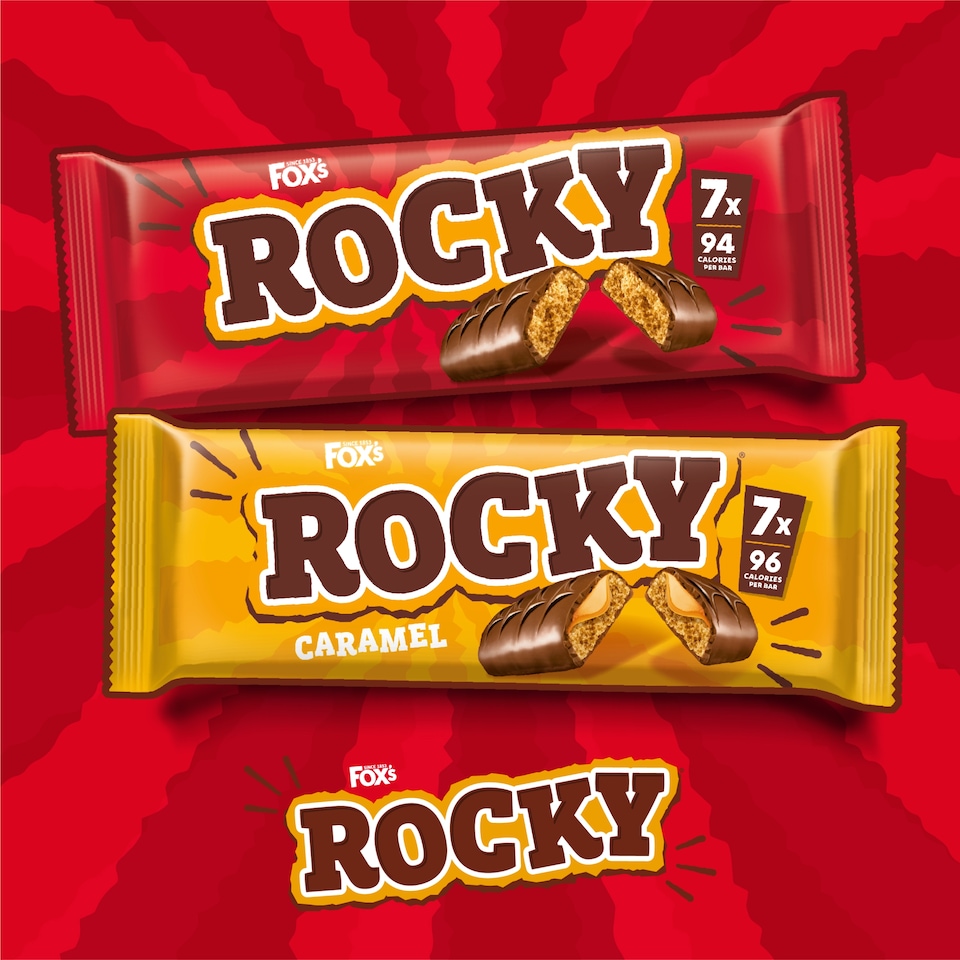 image 1 of Fox's Biscuits Rocky Caramel Biscuit Bars Multipack, 7 Pack 136.5g