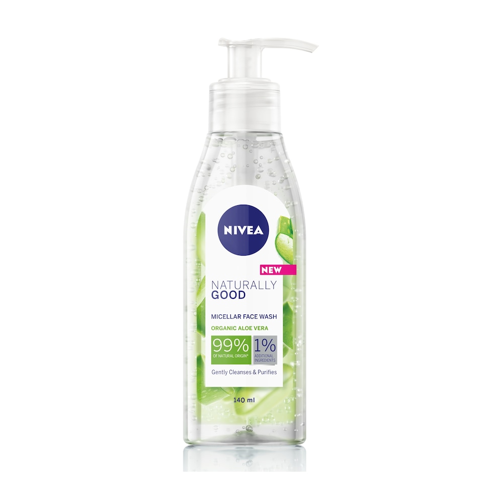 image 1 of Nivea Naturally Good Micellar Face Wash 140Ml