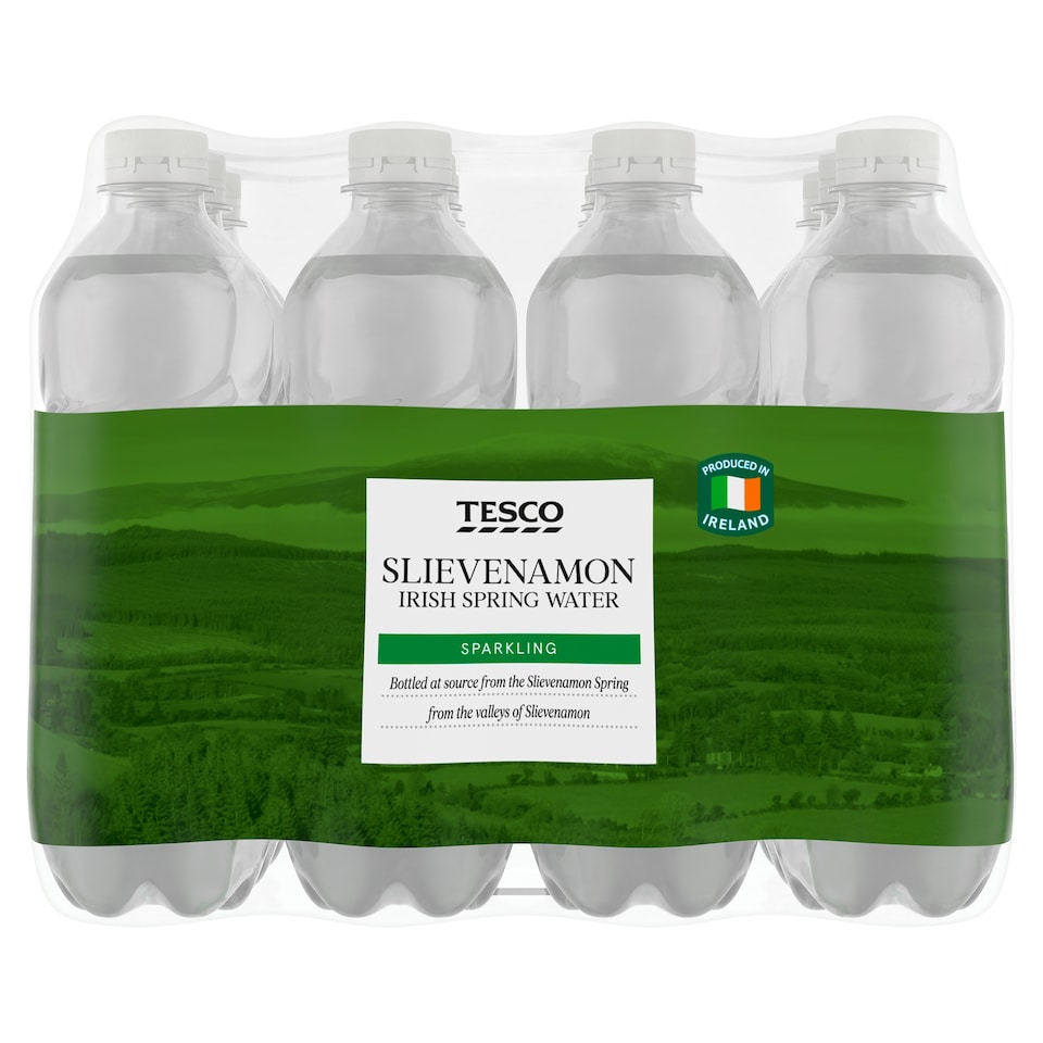 Tesco Slievenamon Irish Sparkling Spring Water 12X500ml