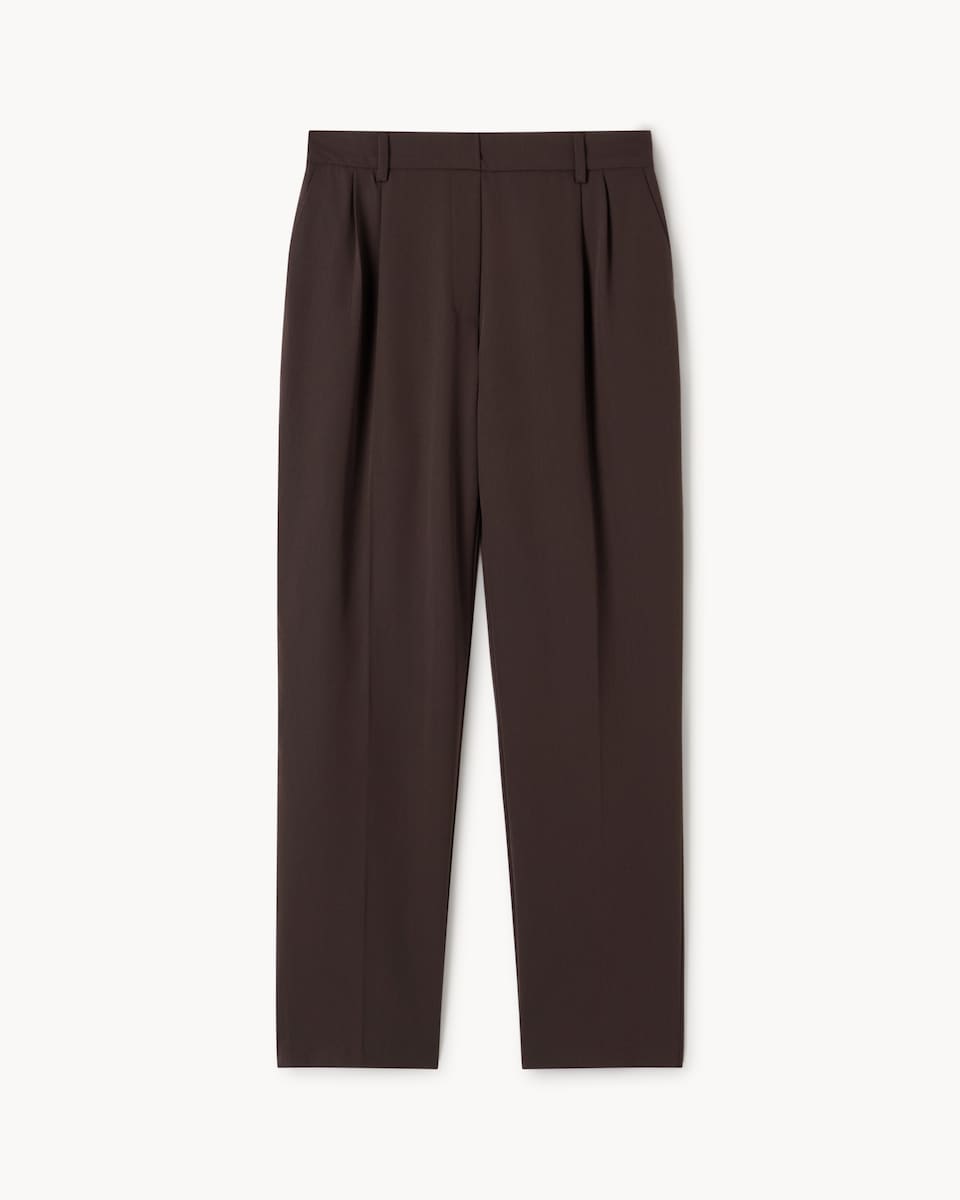 image 1 of F&F Tapered Trousers in Brown