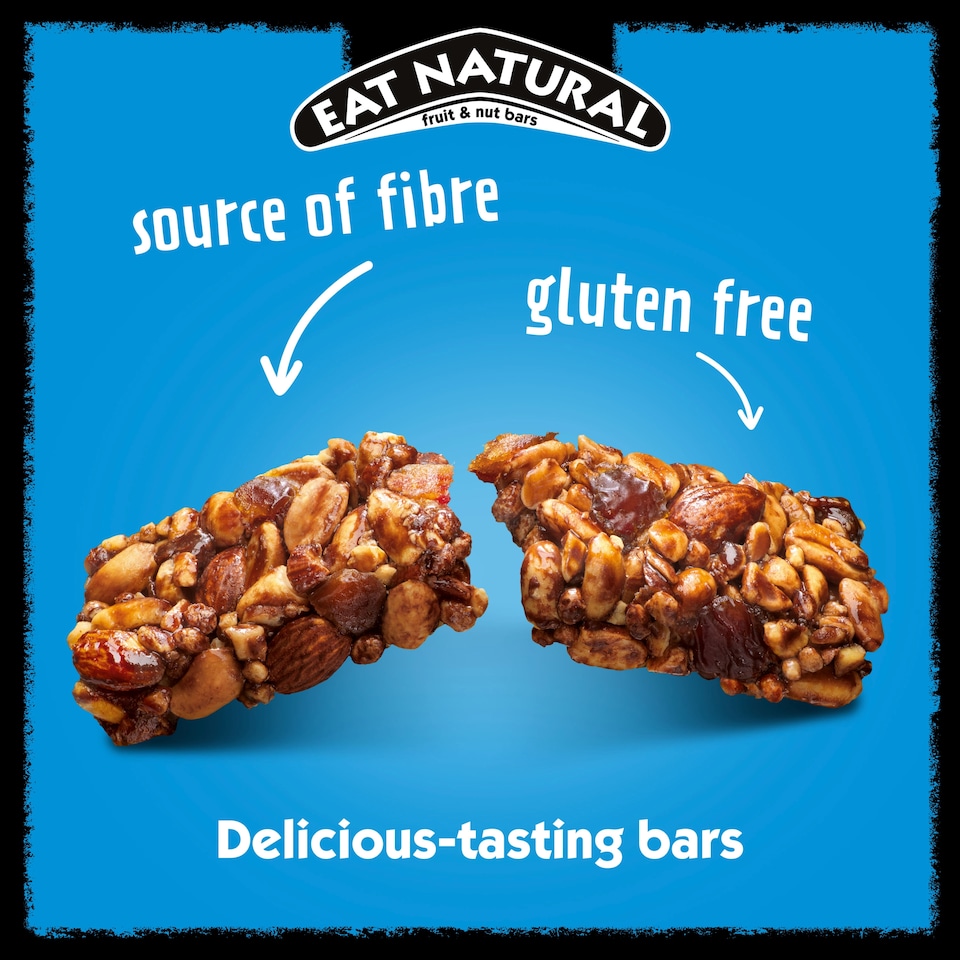 image 1 of Eat Natural Protein Fruit & Nut Bars - Peanuts, Almonds & Cocoa 40g