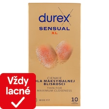 Durex Sensual prezervatívy XL 10 ks