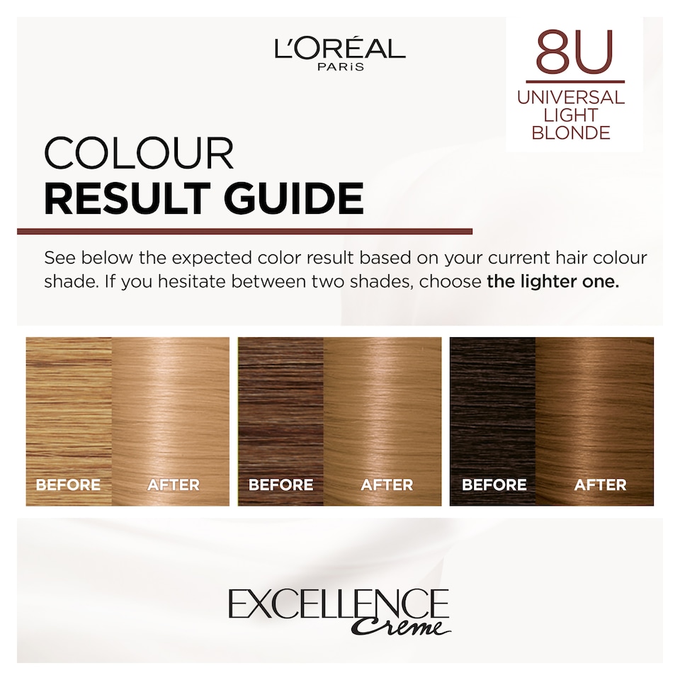 image 1 of L'Oreal Paris Excellence Universal Nudes 8U Light Blonde Permanent Hair Dye