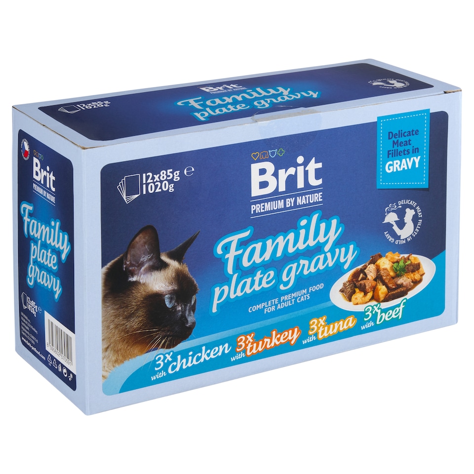 Obrázek 1 pro produkt Brit Premium by Nature Kompletní prémiové mokré krmivo pro dospělé kočky 12 x 85g (1020g)