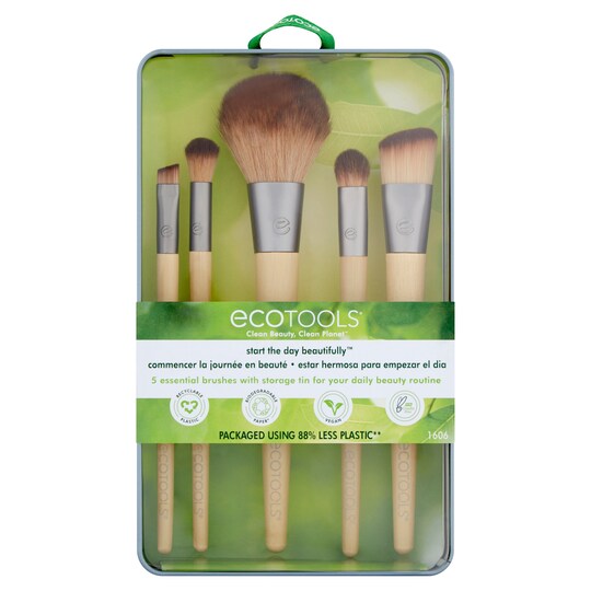 Ecotools 5 Essential Brushes With Storage Tin Tesco Groceries