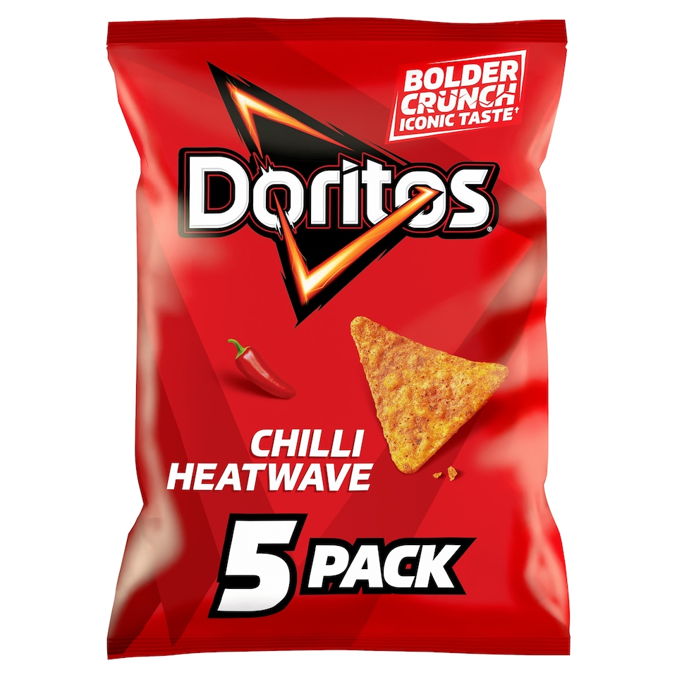 image 1 of Doritos Chilli Heatwave Tortilla Chips Multipack Crisps 5x30g