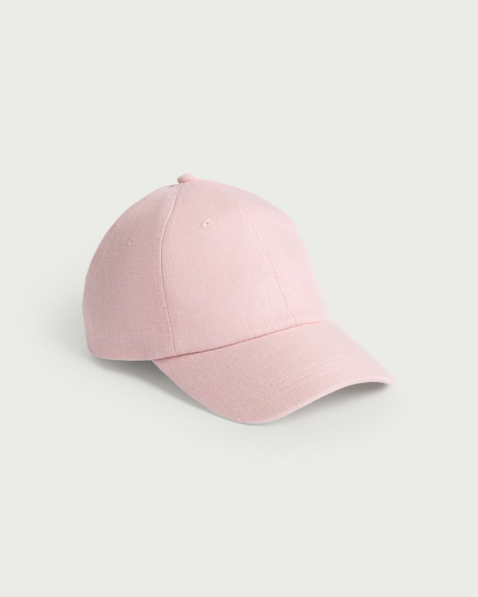 F&F Pure Linen Cap in Pink