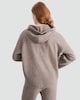 image 3 of F&F Knitted Drawstring Hooded Jumper with Wool in Mink