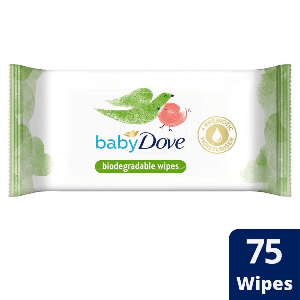 image 1 of Baby Dove Wipes 75Pc Biodegradable